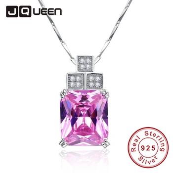 

Fashion 45CM Long Pink Topaz Stone Necklaces for Female 2016 Luxury Gift Necklace for Mom Sister Friends Women With Gift Box