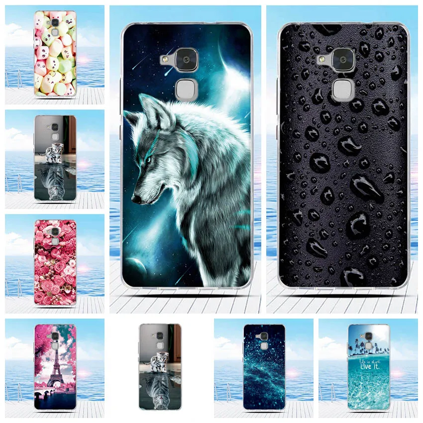 for Huawei Honor 5C 7 Lite Case Cartoon 3D Relief Printing Pattern Back Cover TPU Soft Silicone Coque Capa Funda | Мобильные