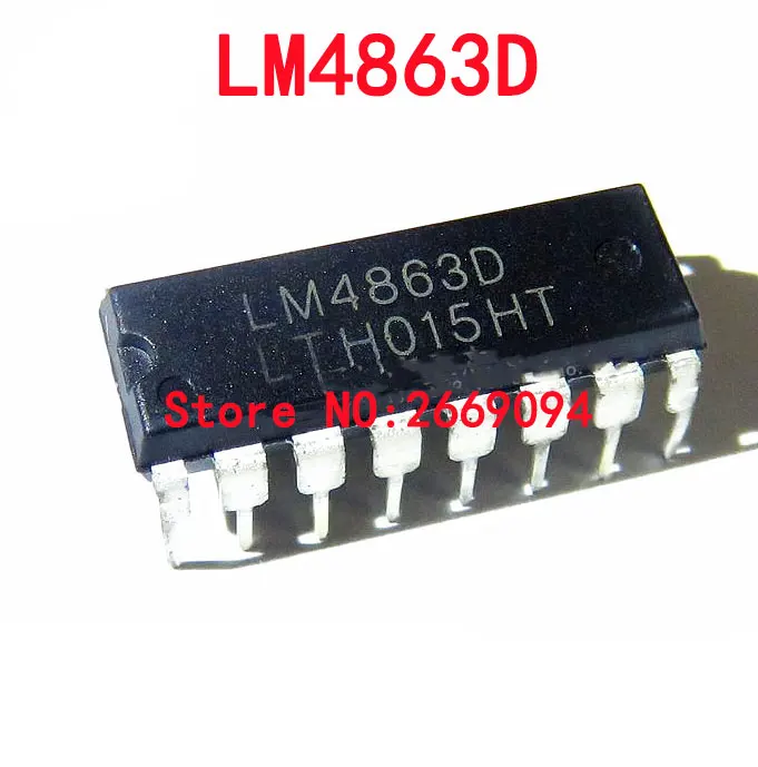 

5PCS / 10pcs /20PCS LM4863D LM4863 DIP-16 Dual Channel o Amplifier new original