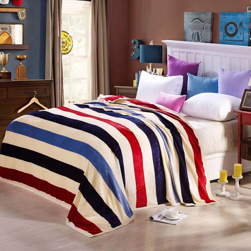Коралловое Флисовое одеяло на кровать, для дома, для взрослых, в клетку, с цветами, красивое одеяло, для дивана, для путешествий, одеяло, фиолетовое, портативное - Цвет: 12