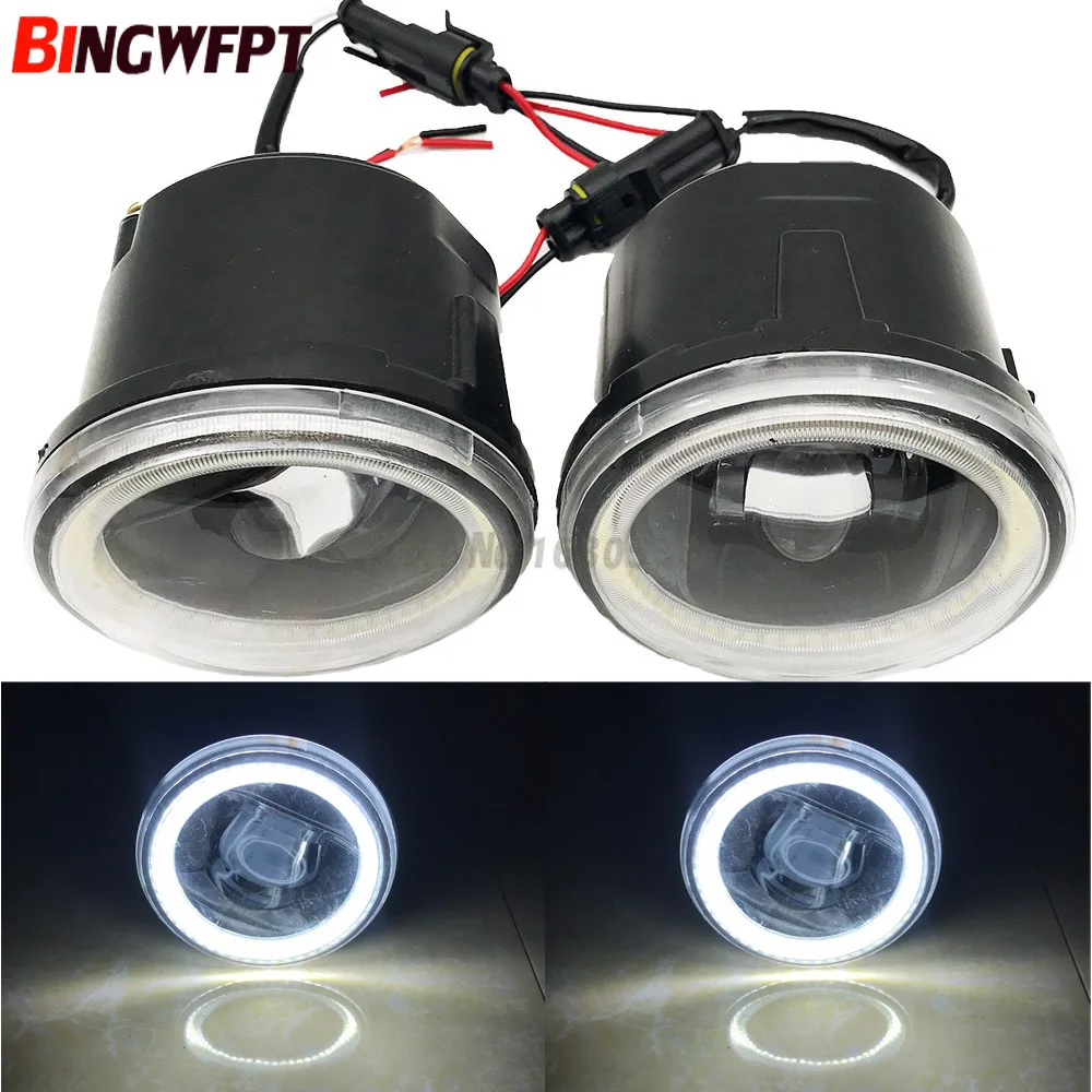 

2PCS Super Bright LED Fog Light +Angel eye white light For Infiniti FX35/37/50/30D M37/56 EX/35 G25/37 Q70/60 QX70/56/50