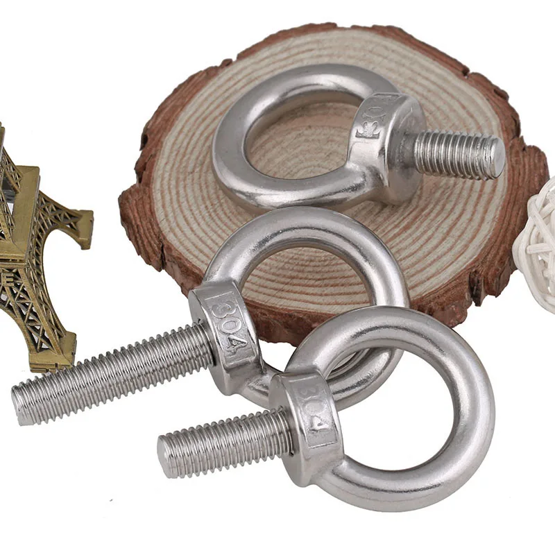 1PCS M3M4M5M6 M10 304 Stainless Steel Extension Ring Screw,Lifting Rings, Boltsin Bolts from