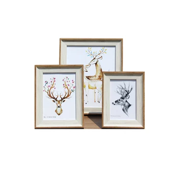 

5/6/7/8/10/12" Vintage Photo Frame Painting Picture Frame Home Art Decor Gifts Imitation Wood Color Hanging Desktop Photo Frames