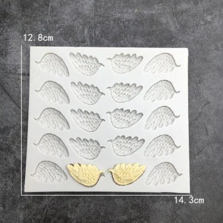Крылья Ангела силиконовая форма помадка форма для украшения торта инструмент для шоколада, Gumpastes плесень, Sugarcraft, кухонные гаджеты - Цвет: YX0807