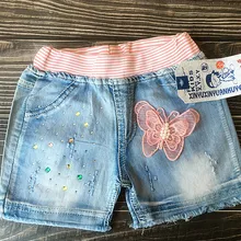 1 шт./лот) Новинка года, короткие шорты из хлопка для маленьких девочек 3-9 лет