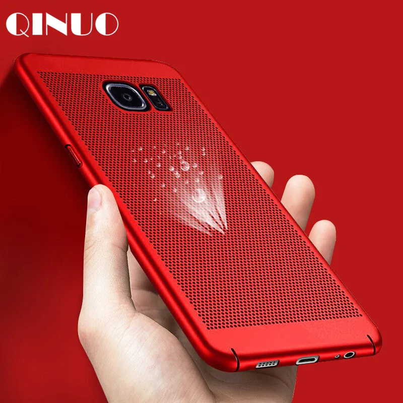 QINUO дышащий излучающий жесткий чехол для Samsung J8 J2 Prime Pro J4 2018 2017 2016 J5 J3 J7 Plus Max US EU