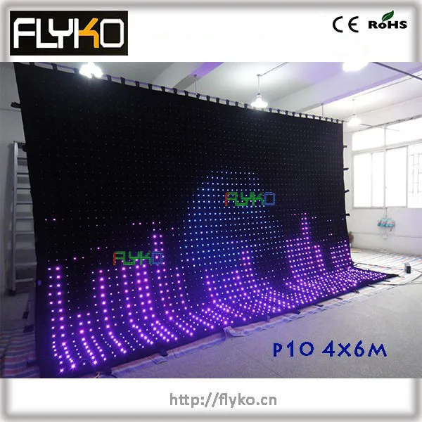 p10 led video curtain 10