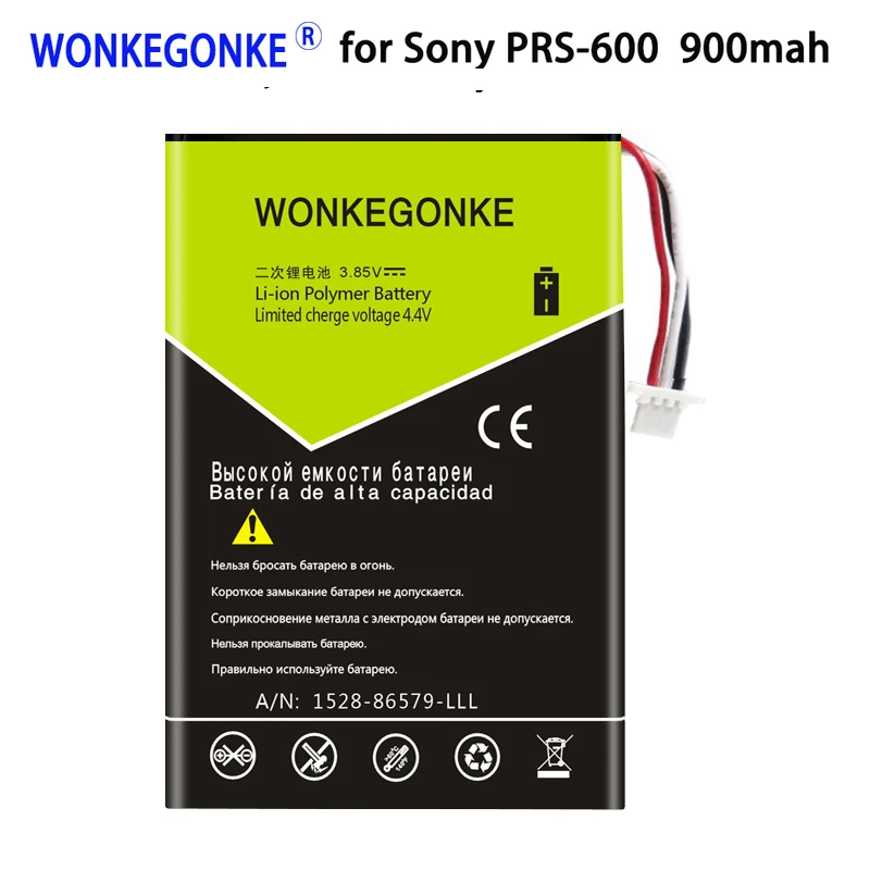 WONKEGONKE 900 мАч для sony PRS-600 PRS-600/BC PRS-600/RC аккумулятор большой емкости