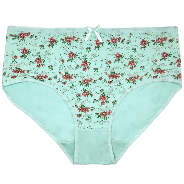 Free Shipping 4pcs/lot Big Yards 2XL/3XL/4XL Hot Women's Panties Underwear  Waist Cotton Lady Briefs Mummy Plus Large Size 89318