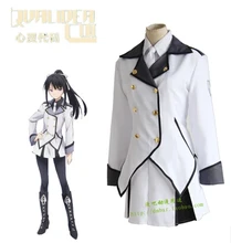 Conjunto completo de halloween party dress código qualidea rindo hotaru cosplay para las mujeres uniforme camisa blanca top coat negro