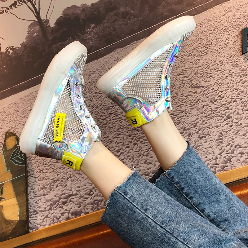

2019 summer new style simple and simple mesh breathable casual shoes women comfortable versatile flat shoes.
