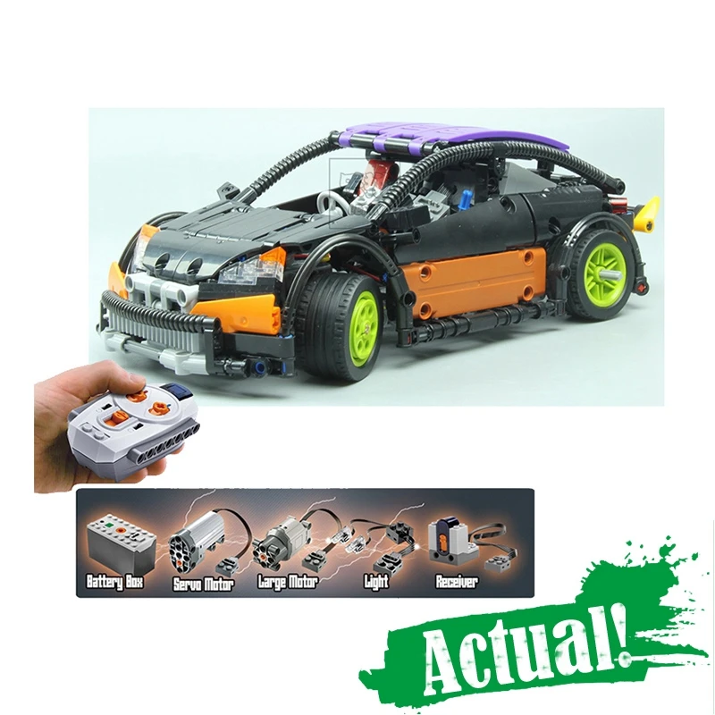 

LEPIN 20053 Hatchback Type R Technic Model Building Blocks Bricks Toys For Kids Model 640PCS Compatible with legoINGly 21001