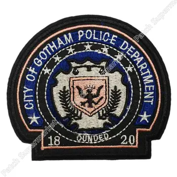 

3.75" BATMAN Dark Knight Rises Gotham Department Shield Logo TV Movie Series Costome applique sew on/ iron on patch
