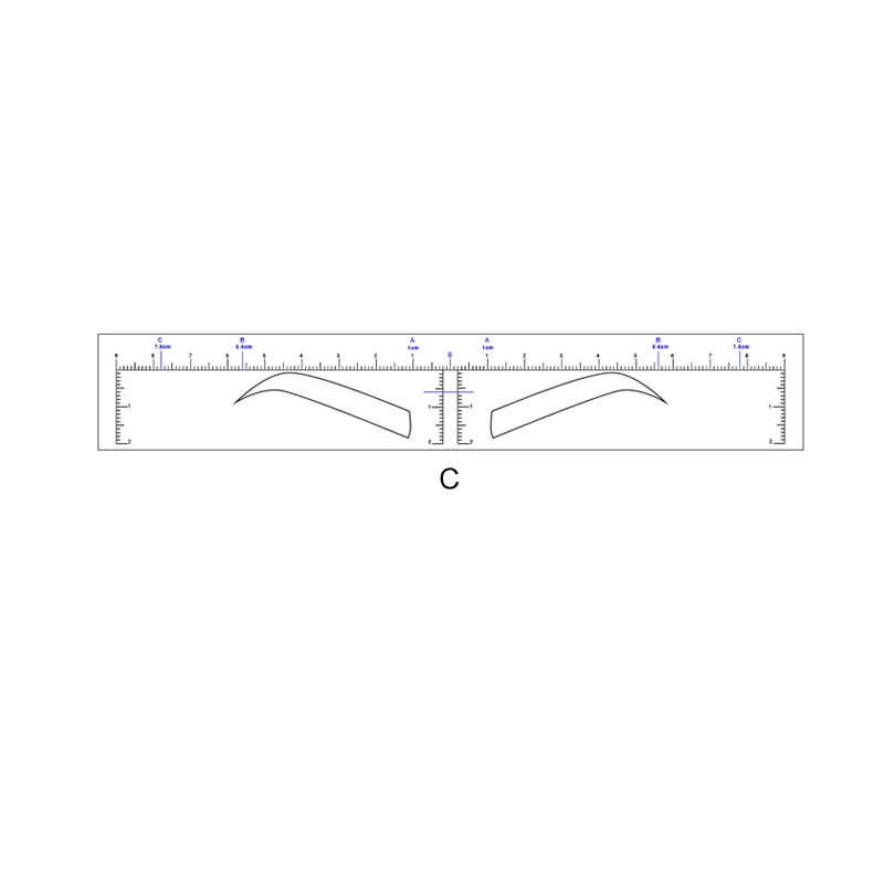 Микроблейдинг стикер одноразовые татуировки брови стикер s Ruler3D бровей инструменты для формирования аксессуары для татуировки руководство по рисованию макияж