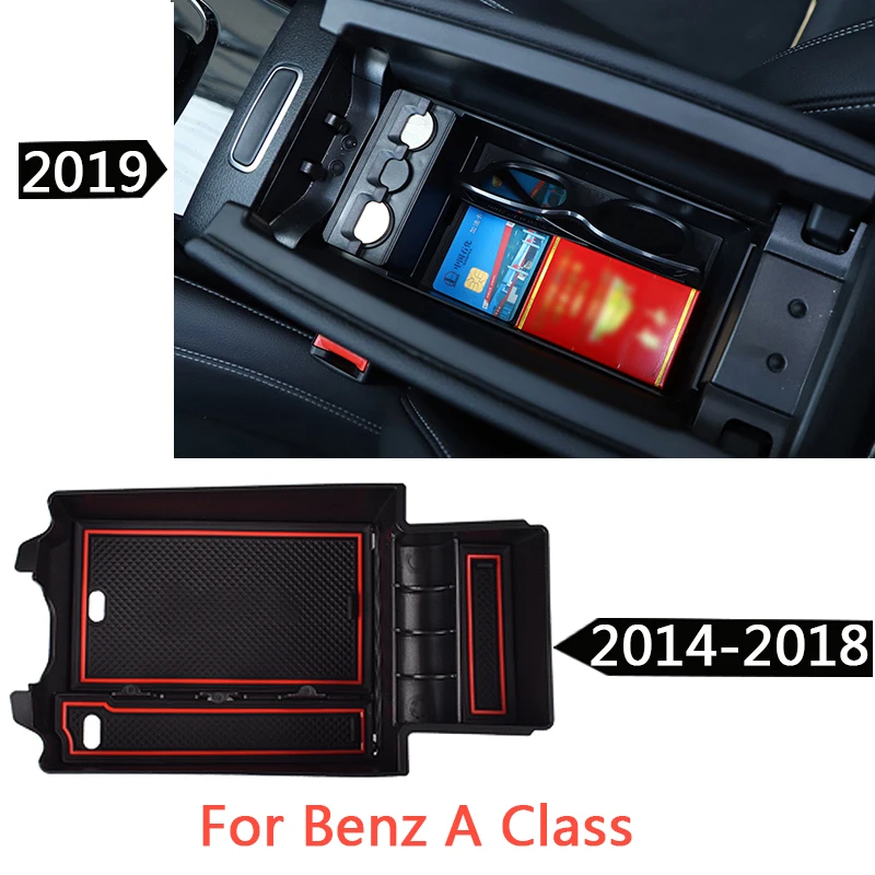 

Armrest Box Storage Box For Mercedes Benz A W176 W177 2014 2015 2016 2017 2018 2019 Auto Car Storage Box Interior Accessories