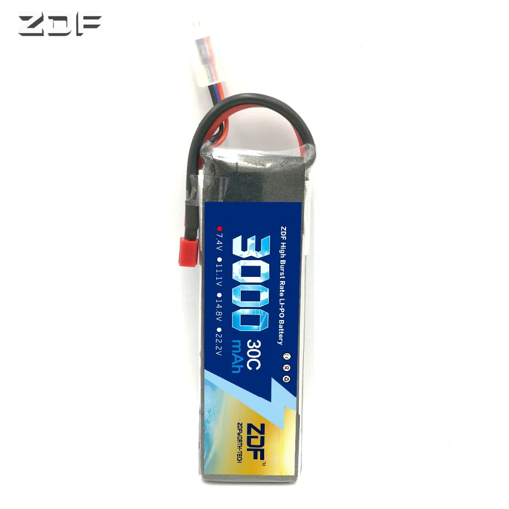

ZDF 2S RC LiPo Battery 7.4v 3000mAh 30C max 60C 2S For RC Airplane Helicopter Car Boat Quadcopter Li-Polymer batteries AKKU