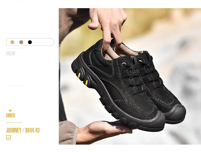 YRRFUOT Новое поступление классический стиль Мужская походная обувь бренд высокое качество роскошная непромокаемая прогулочная обувь