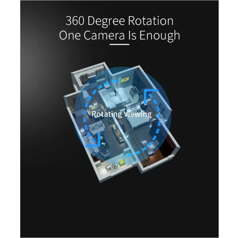 Беспроводная IP камера EC67 1080P PTZ 360 градусов|Монитор и дисплей для CCTV| |