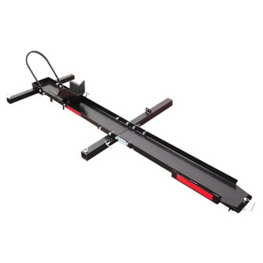 

Car Trunk Bracket Hitch Mounted Steel Motorcycle Carrier Wheel Positioned Steel Material Bear Up To 500lbs Weight Black