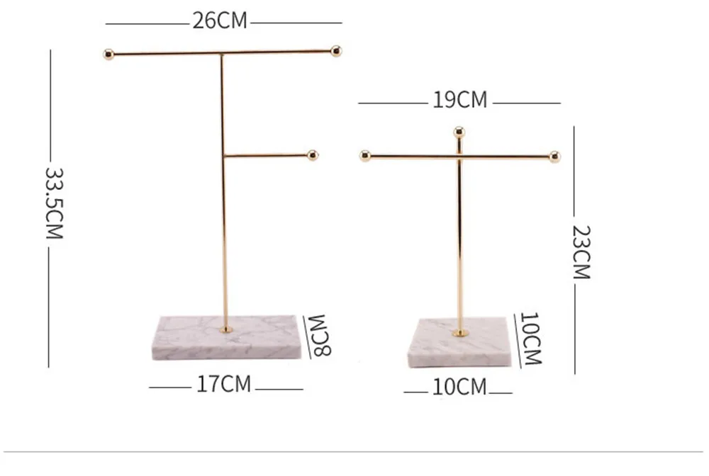 Скандинавский металлический золотой стеллаж для хранения с мраморной основой шикарное Ins современное Ювелирное кольцо, ожерелье, серьги подставка-держатель для товаров декор стола