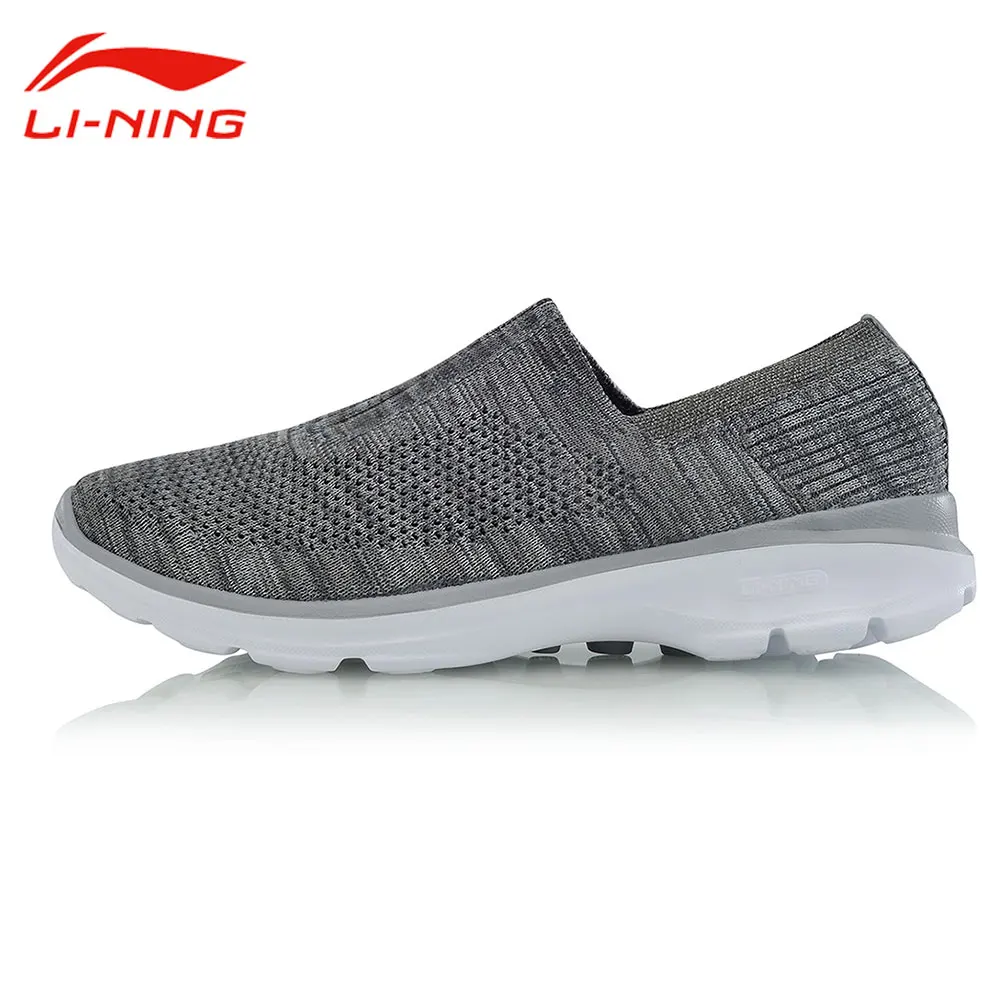 

Li-Ning Men's Classic Cushion Slip-On Walking Shoes Light Breathable Li Ning Sneakers LiNing Easy Walker Sports Shoes AGCM101