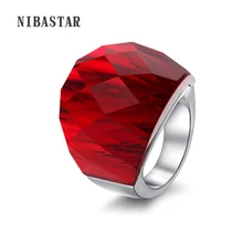 Модное женское роскошное Брендовое Ювелирное кольцо с кристаллами 316L из нержавеющей стали Белое и черное прозрачное кольцо с кристаллами