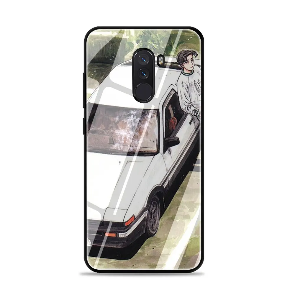 D AE86 чехол из закаленного стекла для телефона Xiaomi mi 8 9 Red mi 4X 6A Note 5 6 7 Pro Pocophone F1