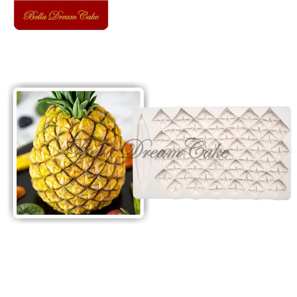 

Pineapple Fruit Design Silicone Mold Fondant Sugarcraft Cake Side Molds Cake Decorating Tools Chocolate Gumpaste Mould Bakeware