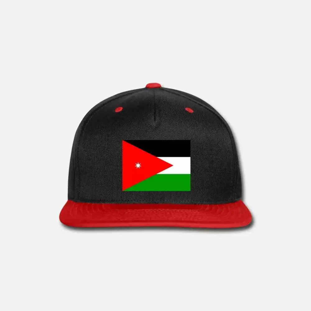 Jordan нашивка с вышитым флагом Amman эмблема значок руки пальто Armour The Arabian Peninsula Aqaba унисекс Регулируемый бейсболка кепка - Цвет: black red
