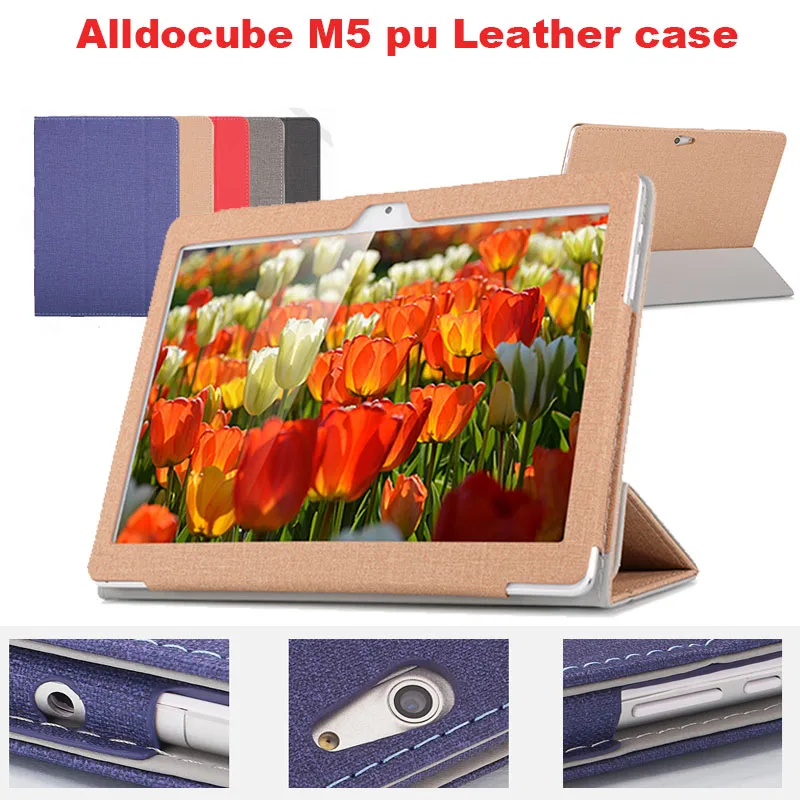 

Fashion PU leather Protective Folding Folio Case for EZpad M5 for 10.1inch Tablet PC Cover Case