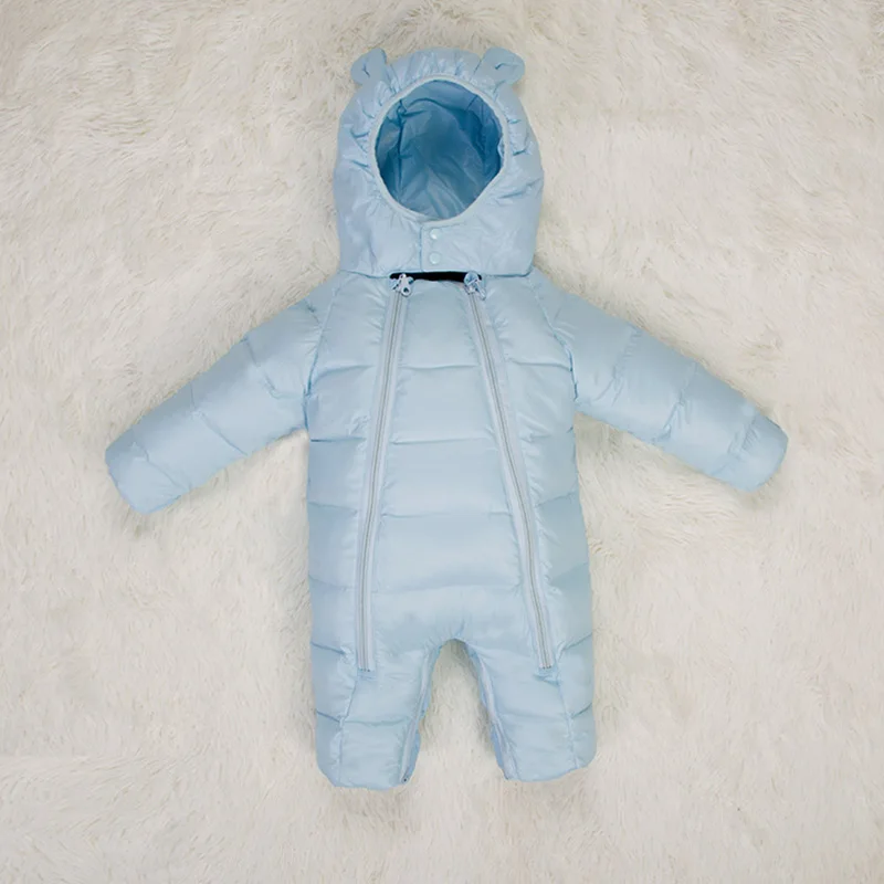 

Baby Winter Coveralls Baby Down Warm Clothing Harbin Children's Boys and Girls Climbing Clothes White Duck Down 90%