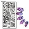 Unicorn Stamping Plate Stencil Lip Seal Ice Cream High Heels Patterns Nail Image Plates DIY Nail Template Manicure Tools C25 1