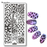 Unicorn Stamping Plate Stencil Lip Seal Ice Cream High Heels Patterns Nail Image Plates DIY Nail Template Manicure Tools C25 1
