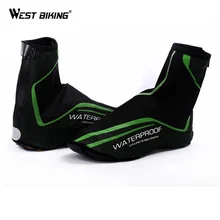 WEST BIKING Waterproof  Cycling Shoes Covers Reflective Bike Boot Cover Zipper Cubiertas Bicicleta Sport MTB Bicycle Shoe Cover