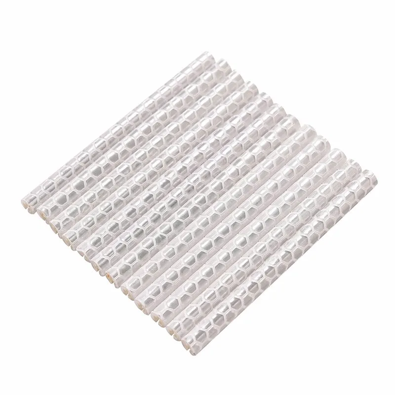 Best 12Pcs Bicycle Mountain Bike Riding Wheel Rim Spoke Mount Clip Tube Warning Light Strip Reflector Reflective Outdoor White 75mm 2