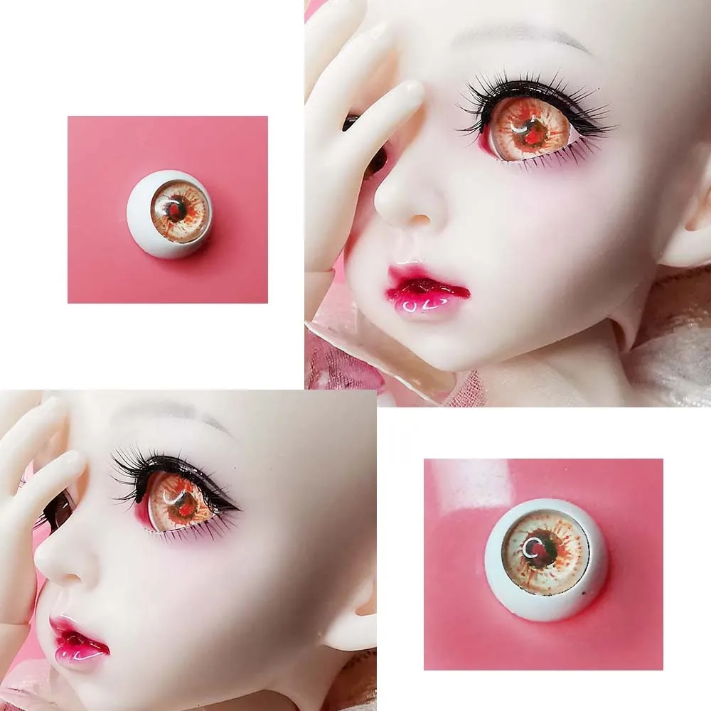 Оранжевые глаза Bjd для кукол bjd 12 мм 16 18 20 14 BJD игрушки sd очки 1/3 1/4 1/6 с акриловыми