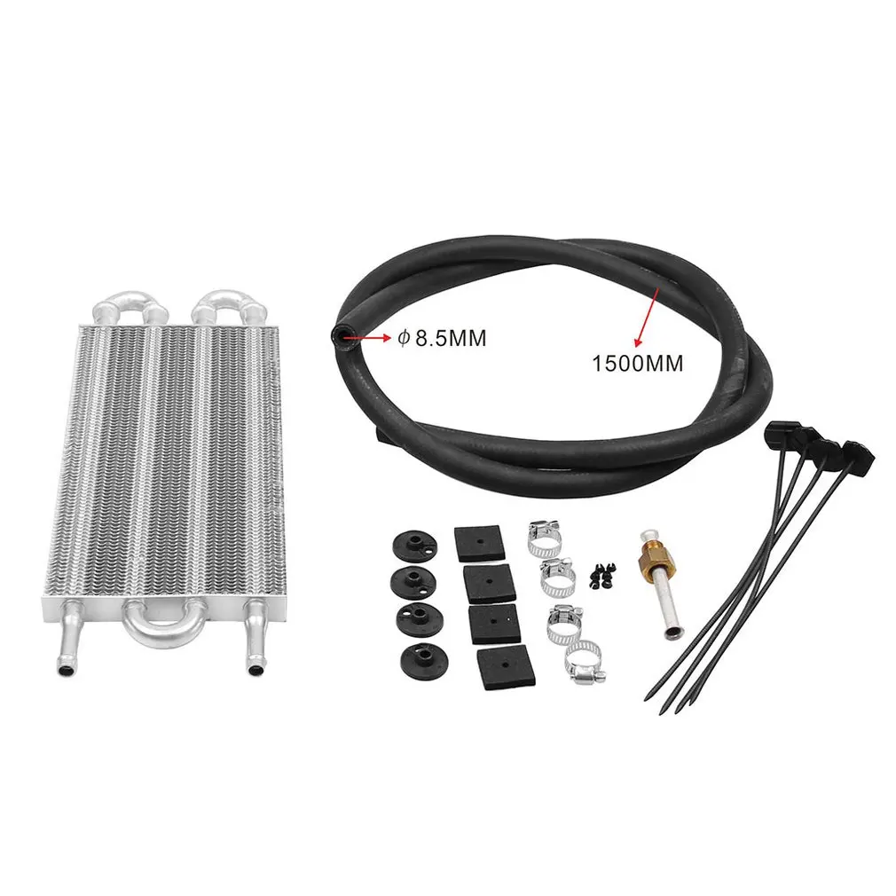 

4 Row aluminum alloy remote transmission oil cooler automatic manual radiator converter kit tube condenser