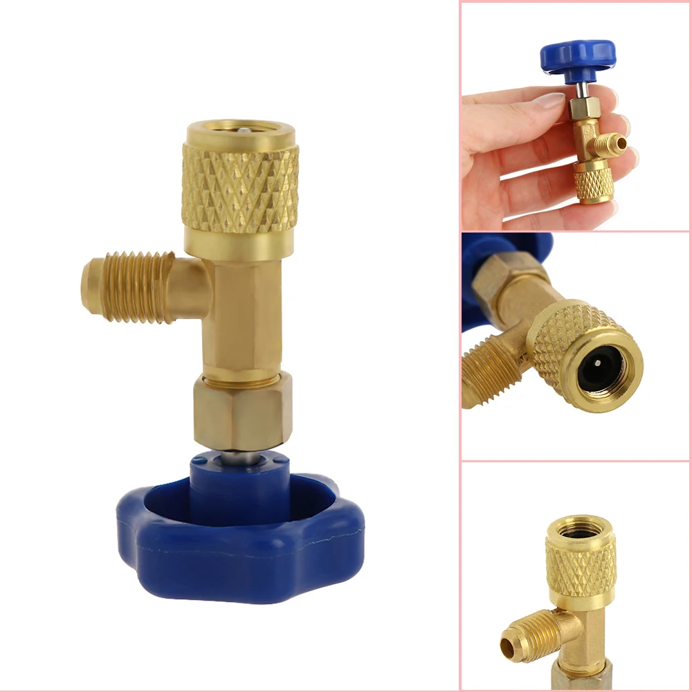 1 шт. 1/4 SAE автоматический AC Can Tap флакон с клапаном фреон для R22 R341a R410A газовый