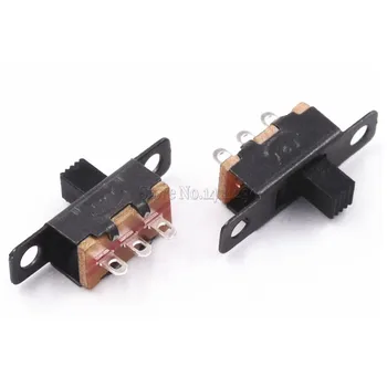 

100Pcs SS12F15 SS12F15VG4 Toggle Switch 3PIN 1P2T Slide Switch Handle high 4mm