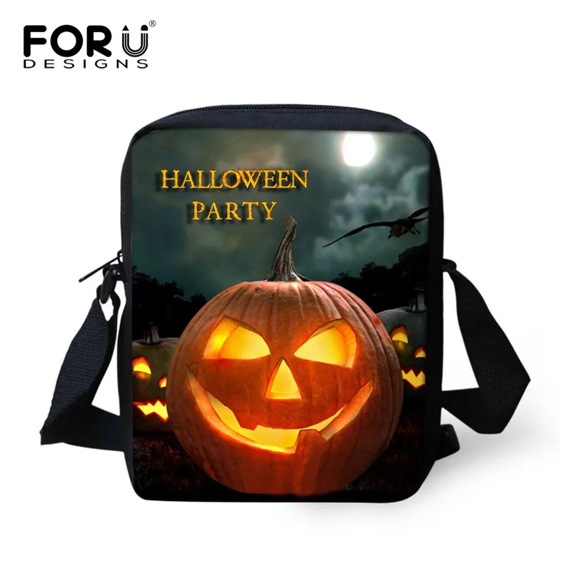 C0982E FORUDESIGNS/модные маленькие сумки-мессенджеры для женщин с 3D принтом на Хэллоуин, женская сумка через плечо, дорожная мини-сумка на плечо Mochila - Цвет: C0982E