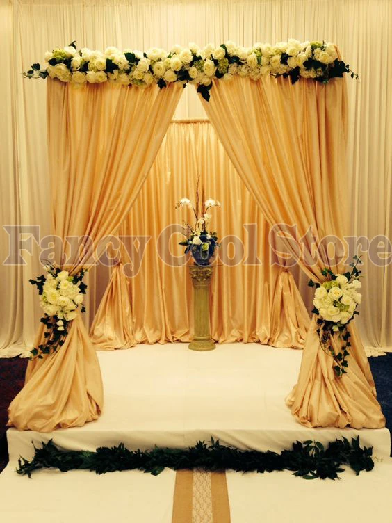 10ft X 10ft X 10ft Gold Wedding Pavillion Party Decoration