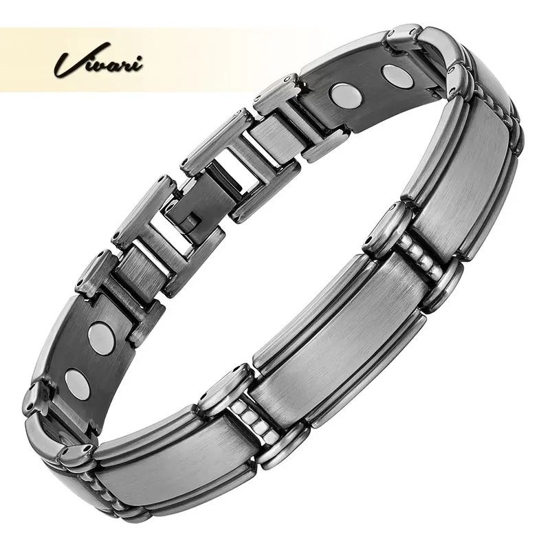 Vivari модный 14 шт. Магнитный магнитный браслет для мужчин здоровье посеребренный браслет мужской продвижение кровообращение