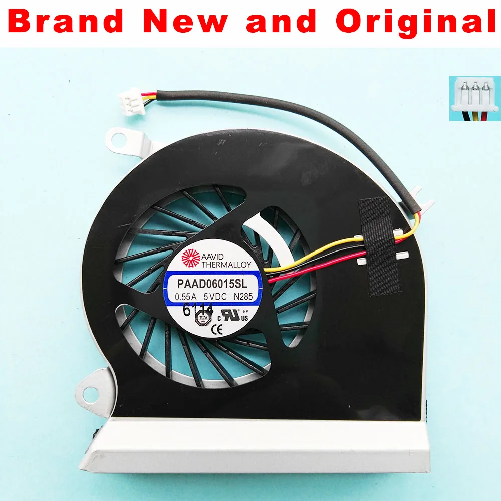 

New and Original CPU fan for MSI GE70 laptop CPU cooling fan cooler PAAD0615SL N285 3pin 0.55A 5VDC N285