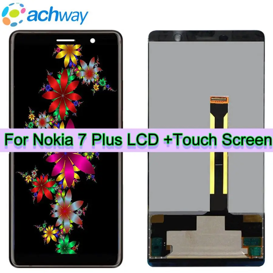 

Tested Genuine Grade 7Plus LCD Display For Nokia 7 PLUS LCD For Nokia E7 Plus Display LCD Screen Touch Digitizer Assembly Parts