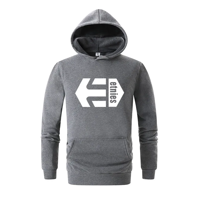 رجل هوديس الأزياء Etnies العلامة التجارية إلكتروني هوديي عارضة البلوز الرجال القطن عالية الجودة طباعة بلوزات الذكور الهيب هوب هودي