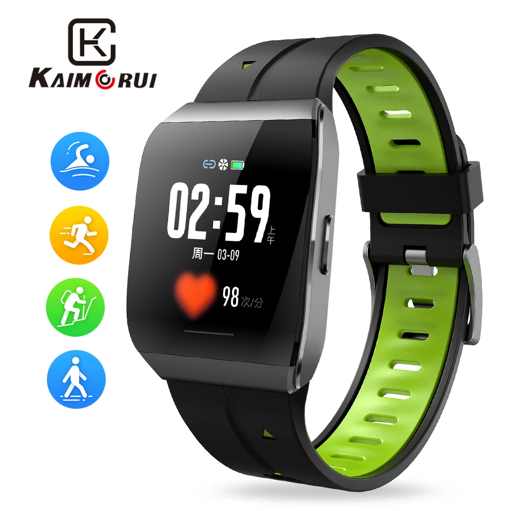 

Smart Watch Men IP68 Waterproof Heart Rate Bluetooth Smartwatches Sports Pedometer Fitness Tracker Watch for Android IOS