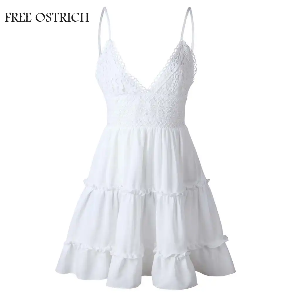 white beach sundress