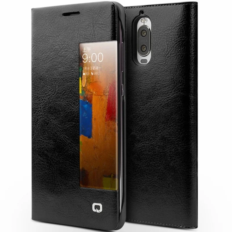 bilder für Für Huawei Taube 9 Pro QIALINO Window View Echtes Smart gehäuse für Huawei Taube 9 Pro/Taube 9 Porsche Design bilder für Für Huawei Taube 9 Pro QIALINO Window View Echtes Smart gehäuse für Huawei Taube 9 Pro/Taube 9 Porsche Design