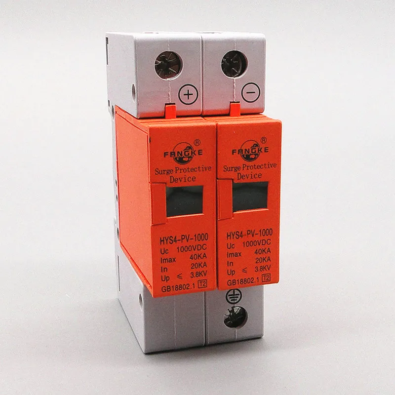 SPD DC 500V 800V 1000V 2P 2040KA Surge Protection Device Arrester Low