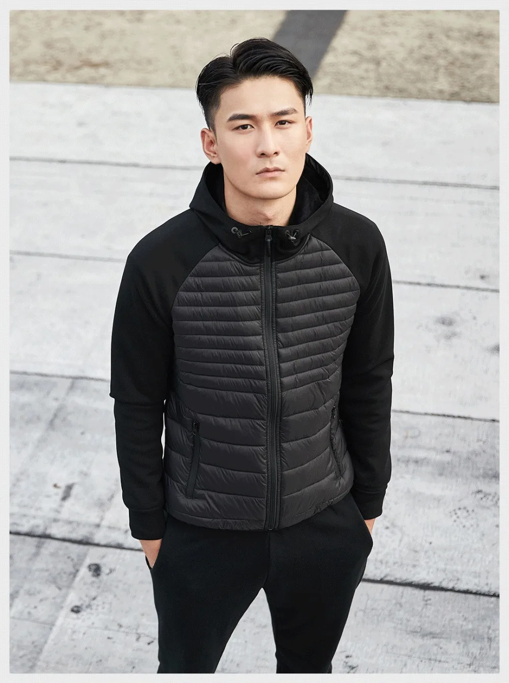 Xiaomi Uleemark Men cotton-padded clothes Sports series Winter Autumn outdoor Spliced sportswear Camping Male Jacket Coat (19)